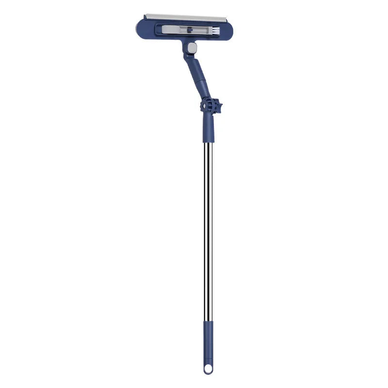 High Rise Double Sided Window Cleaner with Squeegee Magnetic Glass Scraper for Outdoor Home Use Telescopic Pole Cleaning Tool
