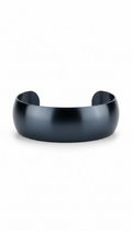 Midnight Asphalt Metal Cuff Bracelet